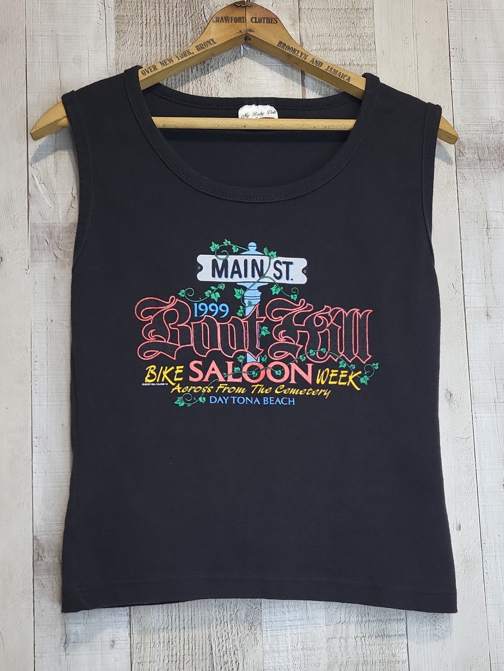 Vintage Boot Hill Bike Saloon Week Main St. Daytona Beach 1999. Size Large